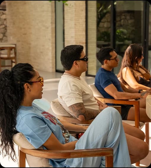 La comunidad en el retiro Ars Vivendi, en la Riviera Maya