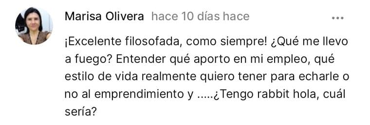 Marisa en la app: entender qué aporto en mi empleo y qué estilo de vida quiero.