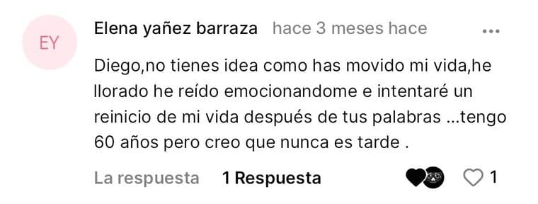Elena en la app: tengo 60 años e intentaré un reinicio de mi vida.