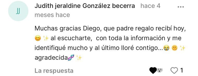 Judith en la app: me identifiqué mucho y al último lloré contigo.