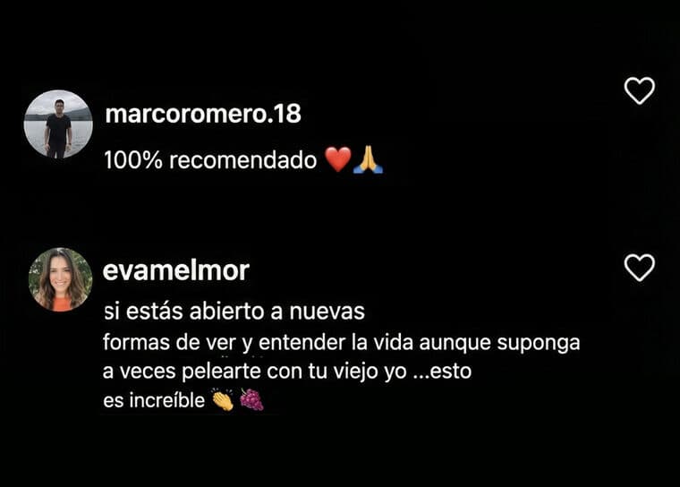 En Instagram: 100 % recomendado; nuevas formas de ver y entender la vida.